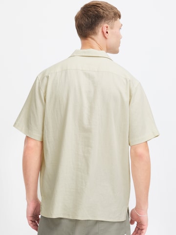 !Solid Comfort fit Button Up Shirt 'Itiel' in Beige