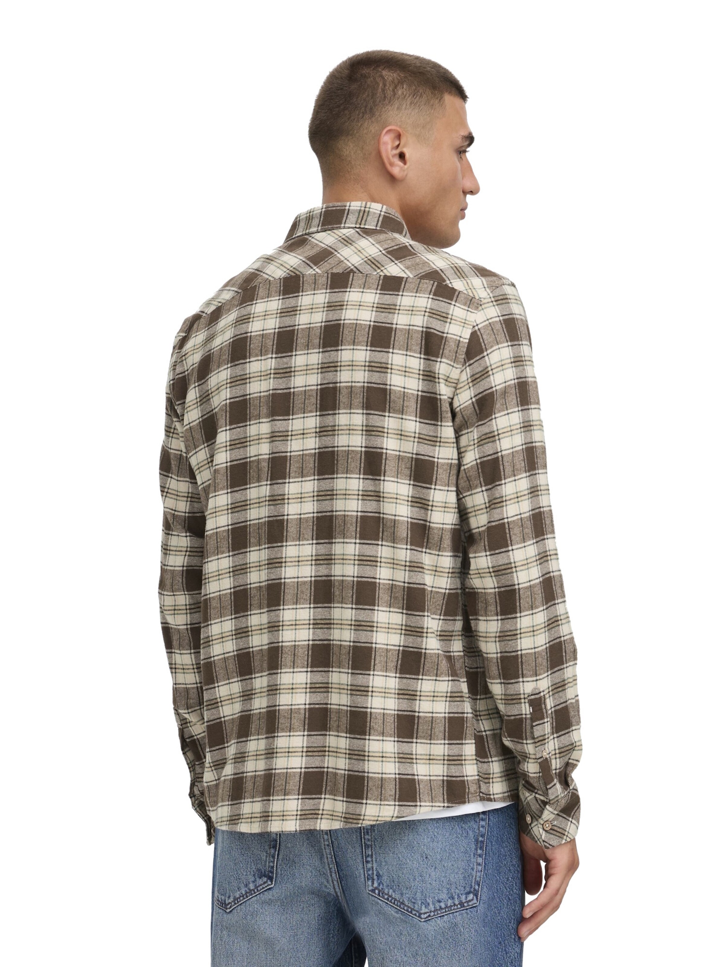 !Solid Regular Fit Hemd 'Steve' in Braun