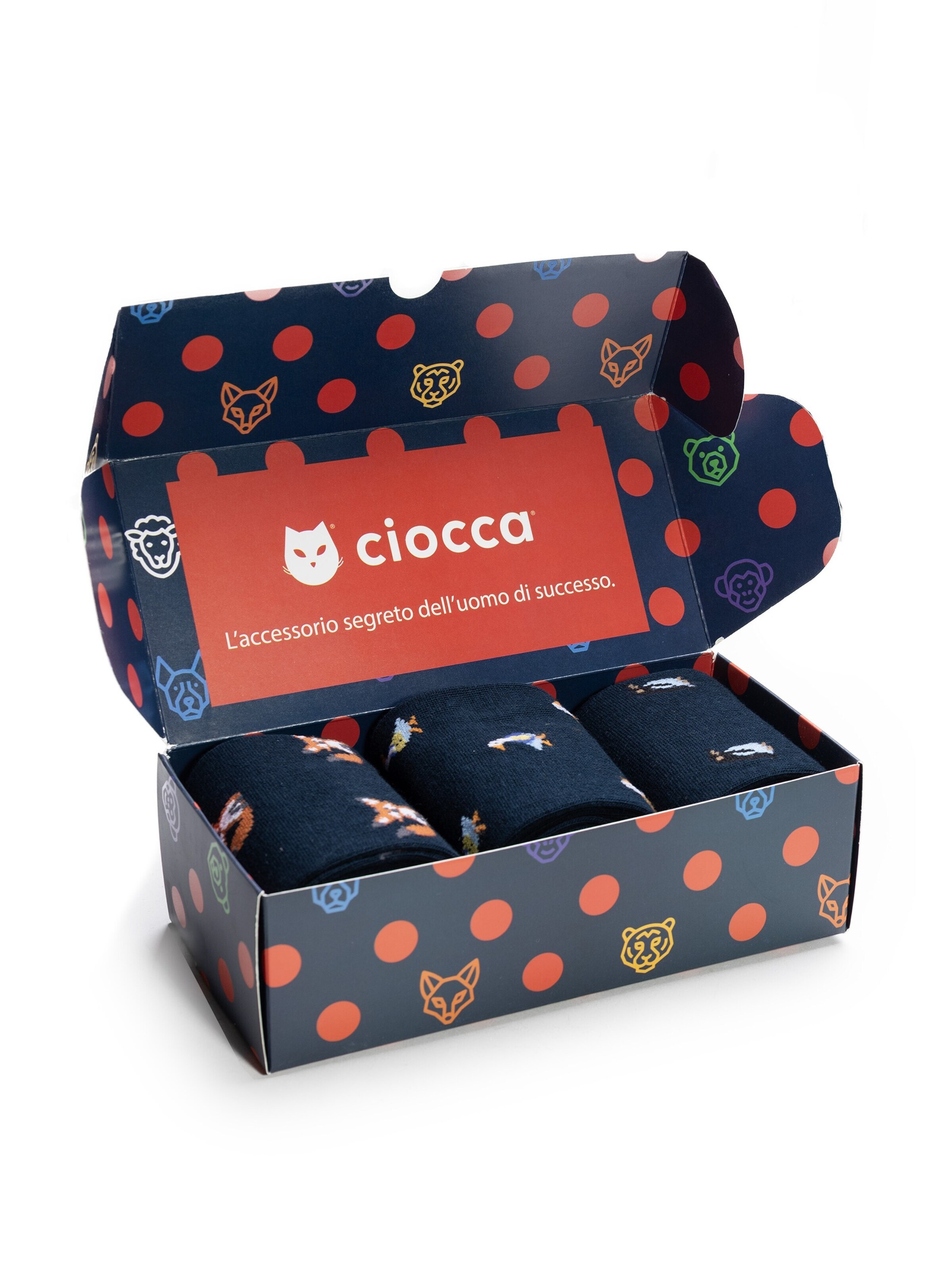 Gambaletto '3 Pack Calze Lunghe Fantasia - Confezione Regalo - Ciocca' di Ciocca in verde