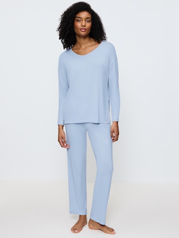 TRIUMPH Pajama ' Timeless Sensuality ' in Blue: front