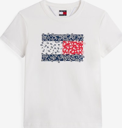 Tommy Jeans Majica u mornarsko plava / jarko crvena / bijela, Pregled proizvoda