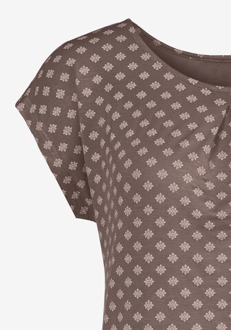 LASCANA Shirt in Brown