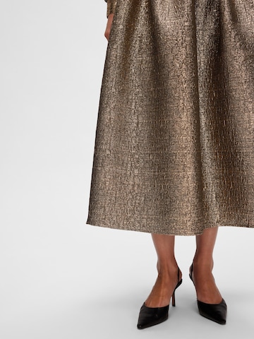 SELECTED FEMME Skirt 'Violet' in Gold