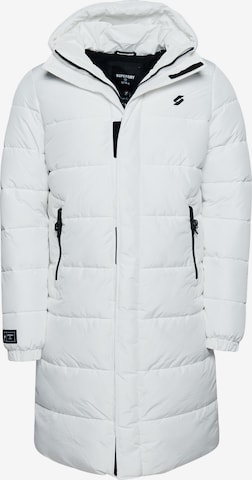 Superdry Winter Coat in White: front