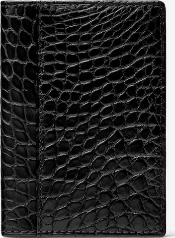 NiMa Atelier Plånbok 'NiMa Cardholder Alligator Mat' i svart: framsida