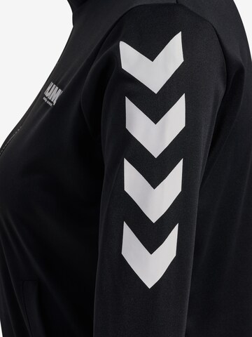 Hummel Athletic Zip-Up Hoodie in Black