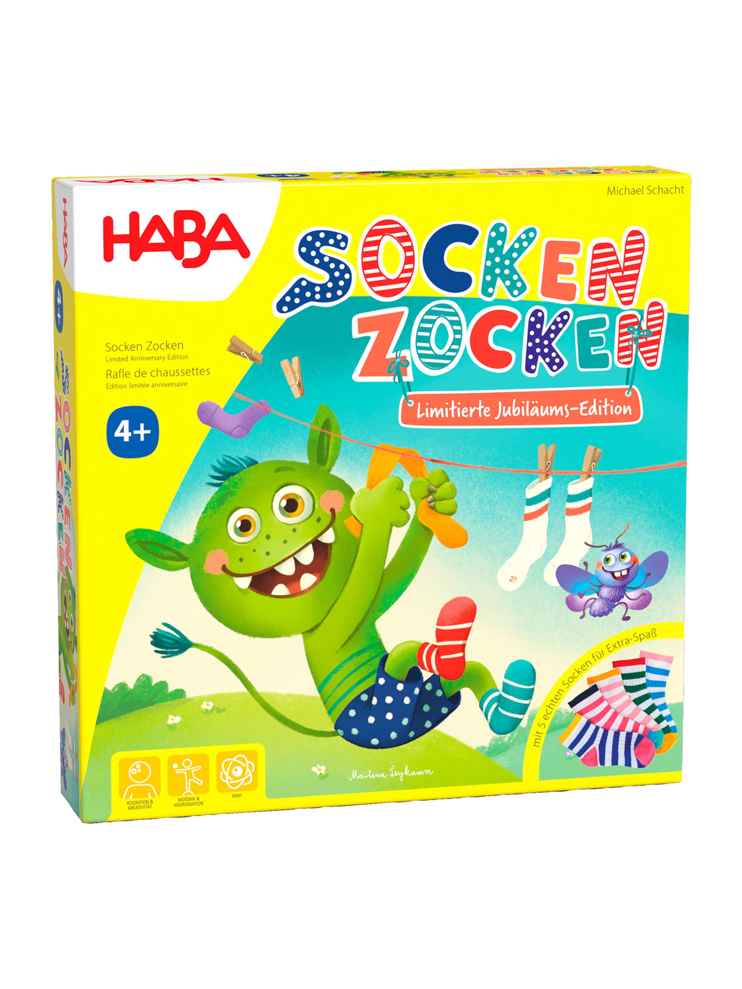 Jeux ' Socken Zocken Limitierte Jubiläums-Edition ' HABA en mélange de couleurs : devant