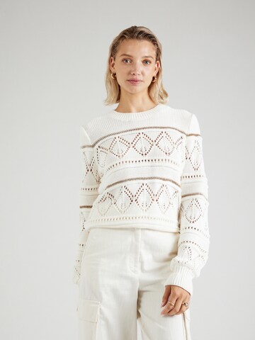 Pull-over GARCIA en blanc : devant