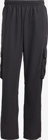 Coupe slim Pantalon cargo ADIDAS ORIGINALS en noir : devant