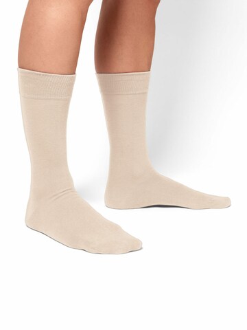 Chaussettes DillySocks en beige : devant