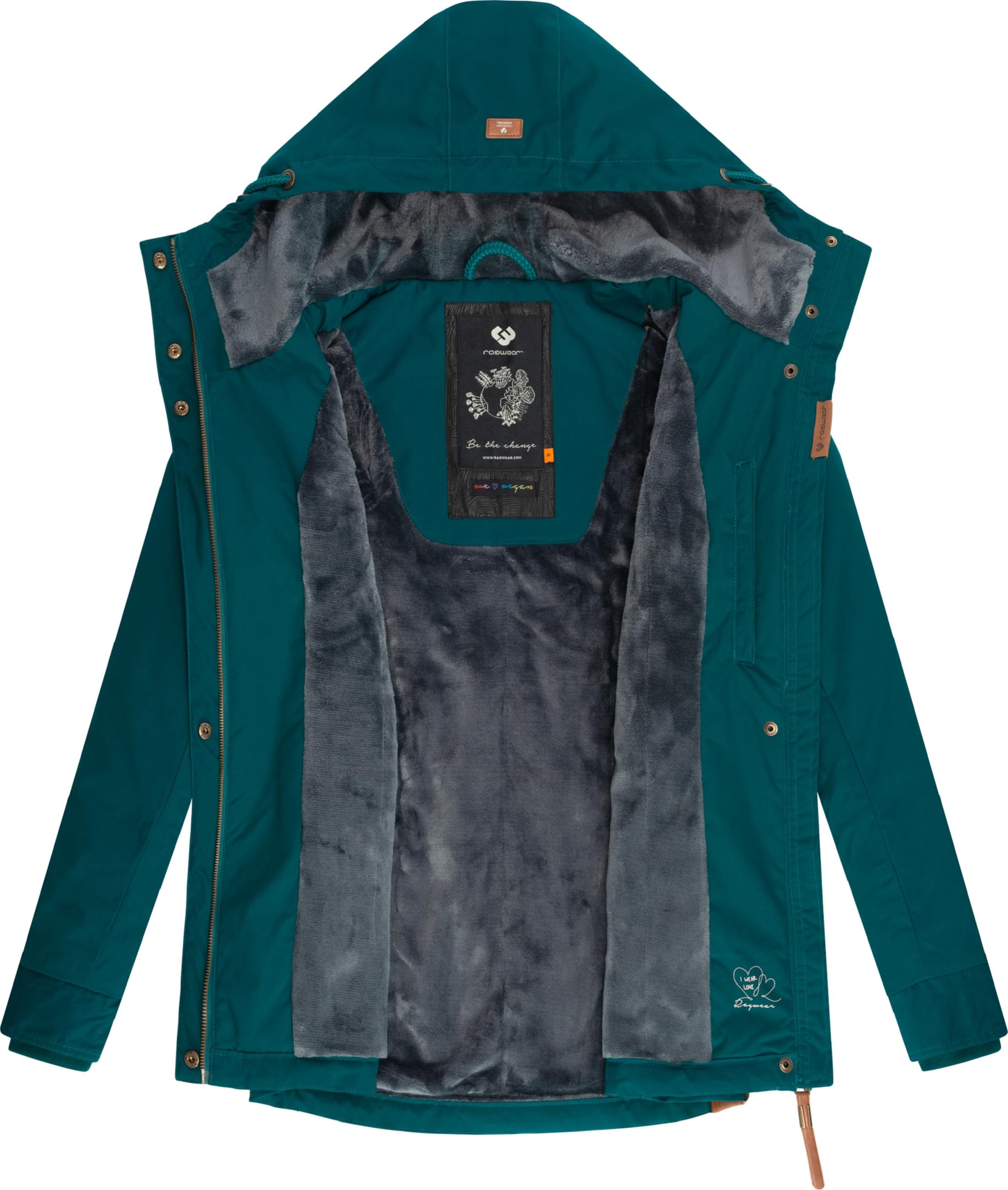 Ragwear Zimní bunda 'Monade' – zelená