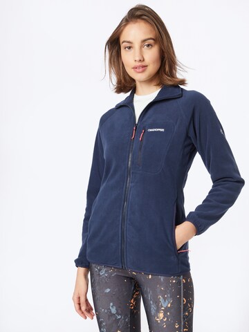 CRAGHOPPERS Functionele fleece jas 'Miska' in Blauw: voorkant