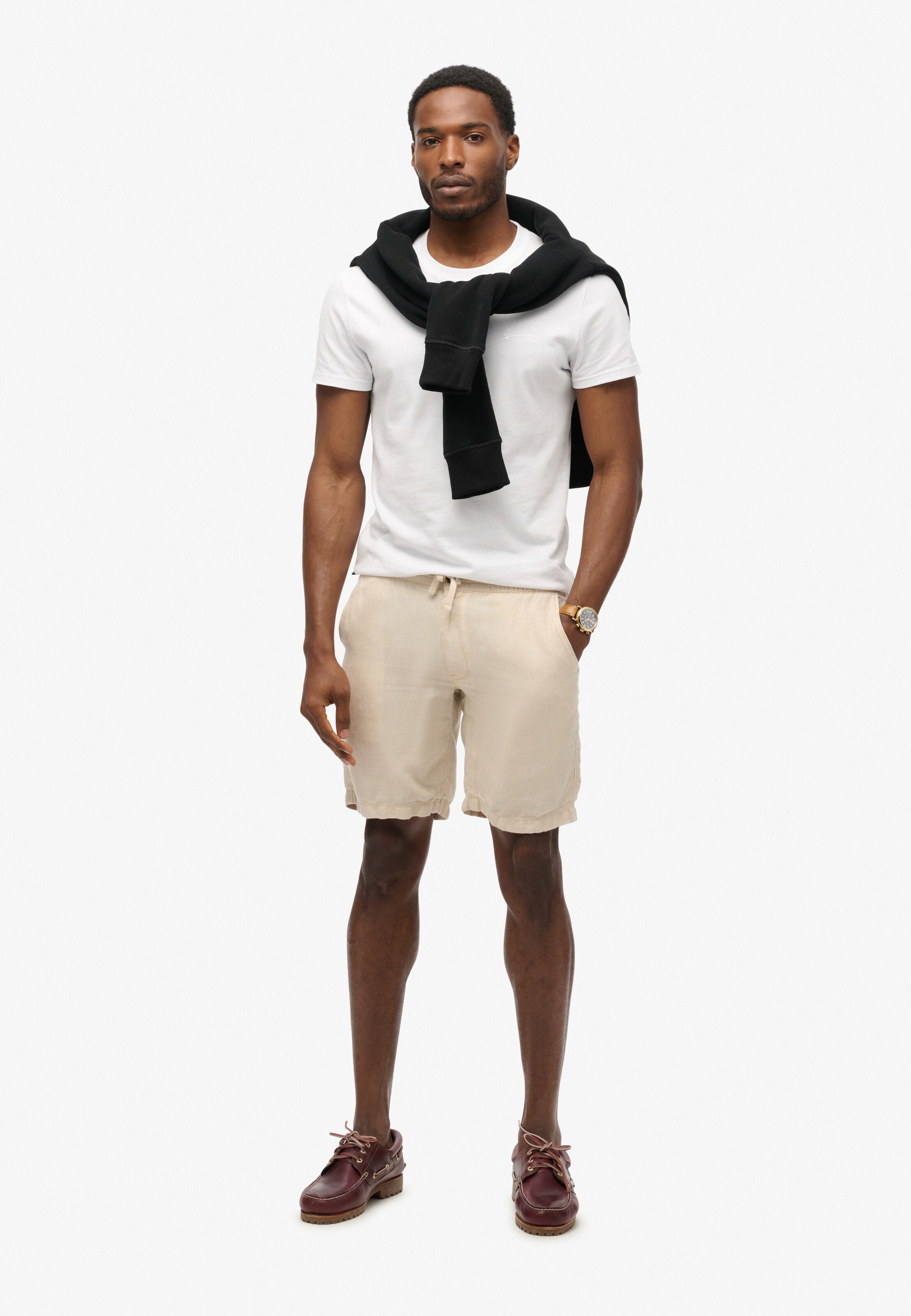 Superdry Regular Broek in Beige
