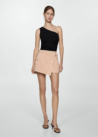 MANGO Regular Trousers in Beige