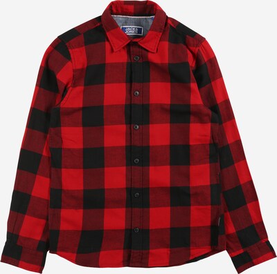 Cămașă 'EGINGHAM' Jack & Jones Junior pe roșu / negru, Vizualizare produs