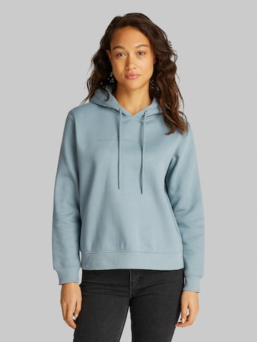 Bluză de molton de la Calvin Klein Jeans pe gri: față