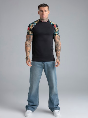 Maglietta di SikSilk in nero