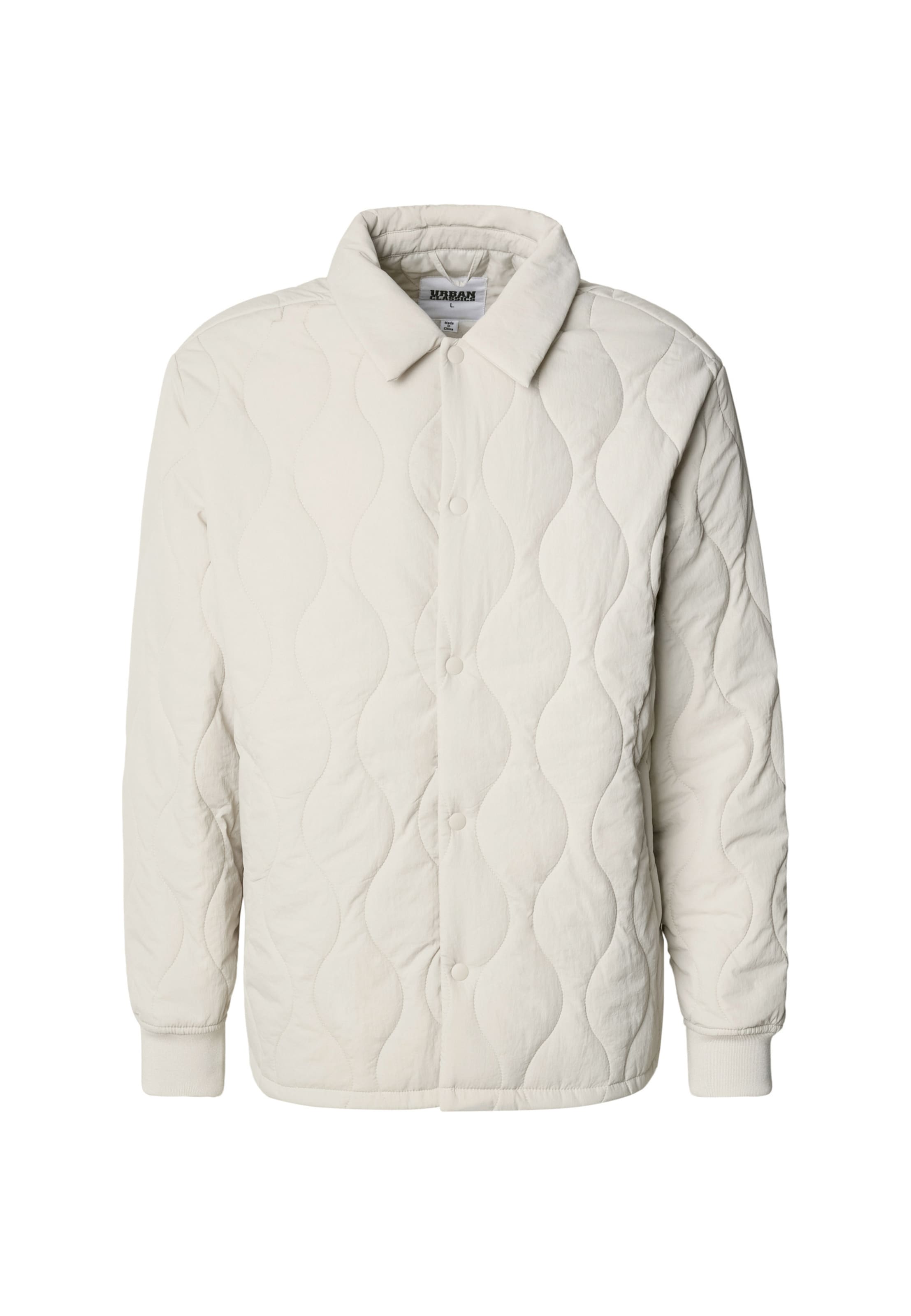 Urban Classics Демисезонная куртка в Бежевый: спереди