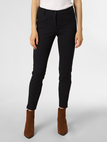 Cambio Slim fit Chino Pants 'Rachel' in Blue: front