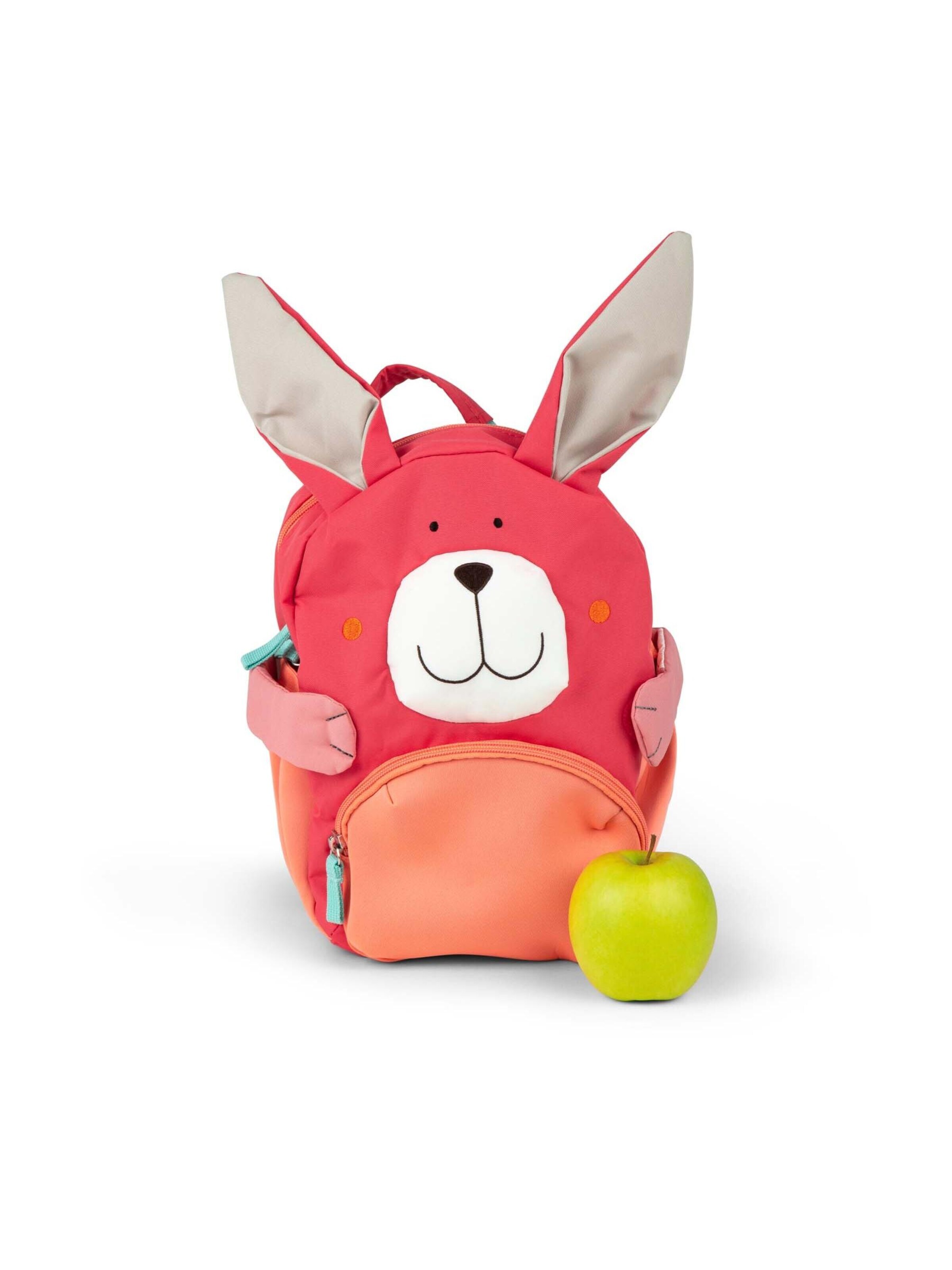 SIGIKID Backpack 'Kindergarten Rucksack fröhliches Tiergesicht, 5,2 Liter' in Pink
