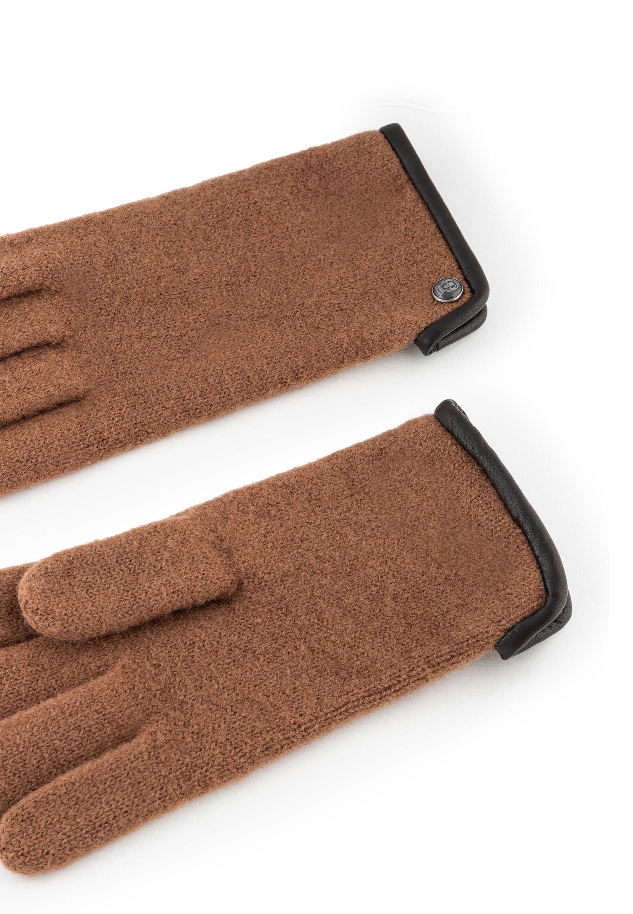 Roeckl Strickhandschuhe 'FELTED WOOL' in Braun