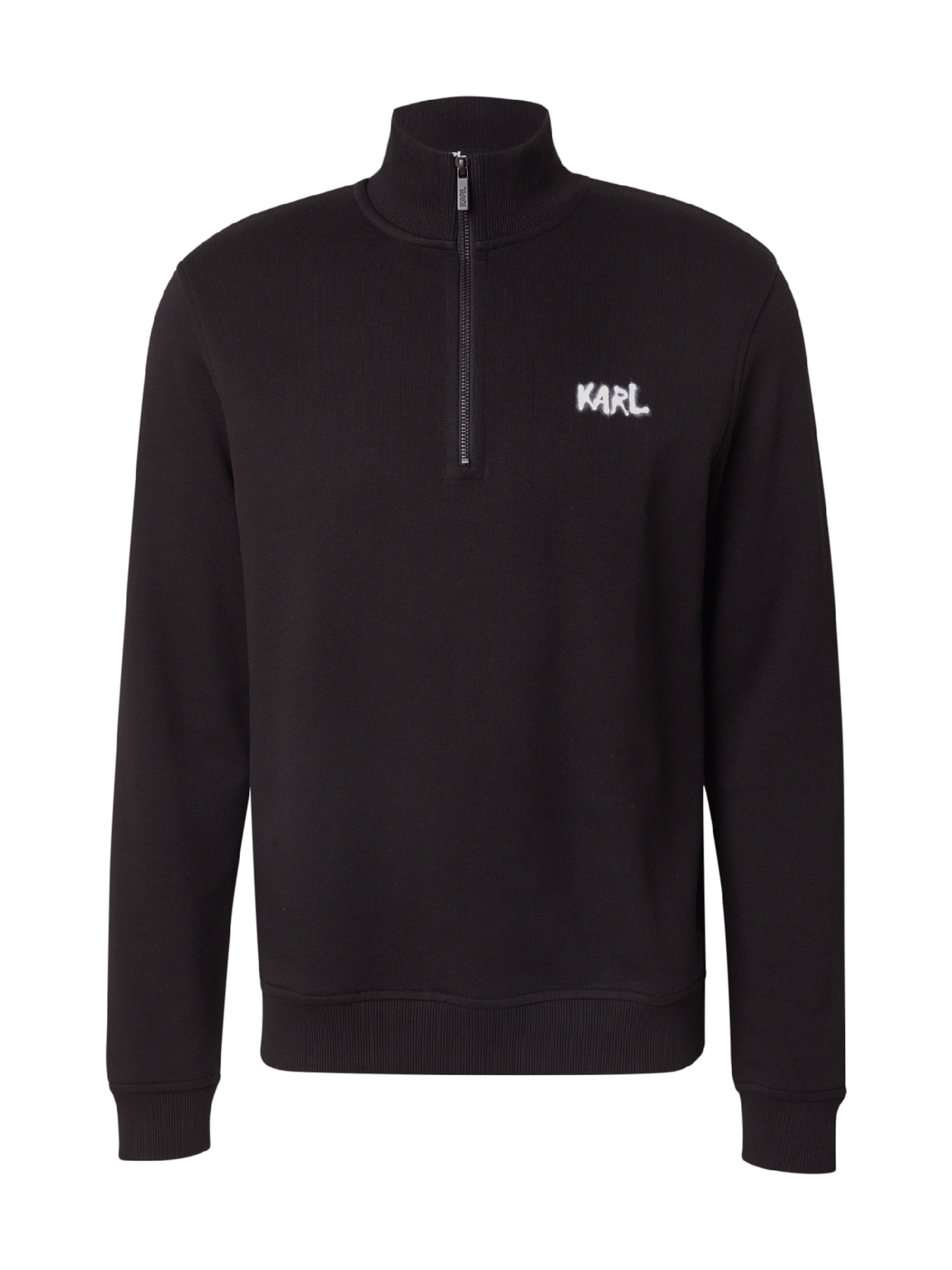 Karl Lagerfeld Sweatshirt in Black: front