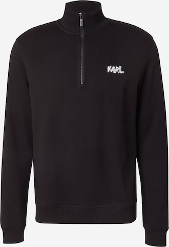 Karl LagerfeldSweater majica - crna boja: prednji dio