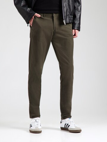 JACK & JONES Slimfit Παντελόνι τσίνο 'JPSTMARCO JJERIK' σε πράσινο: μπροστά