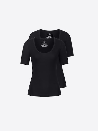 Erlich Textil T-shirt en noir, Vue avec produit
