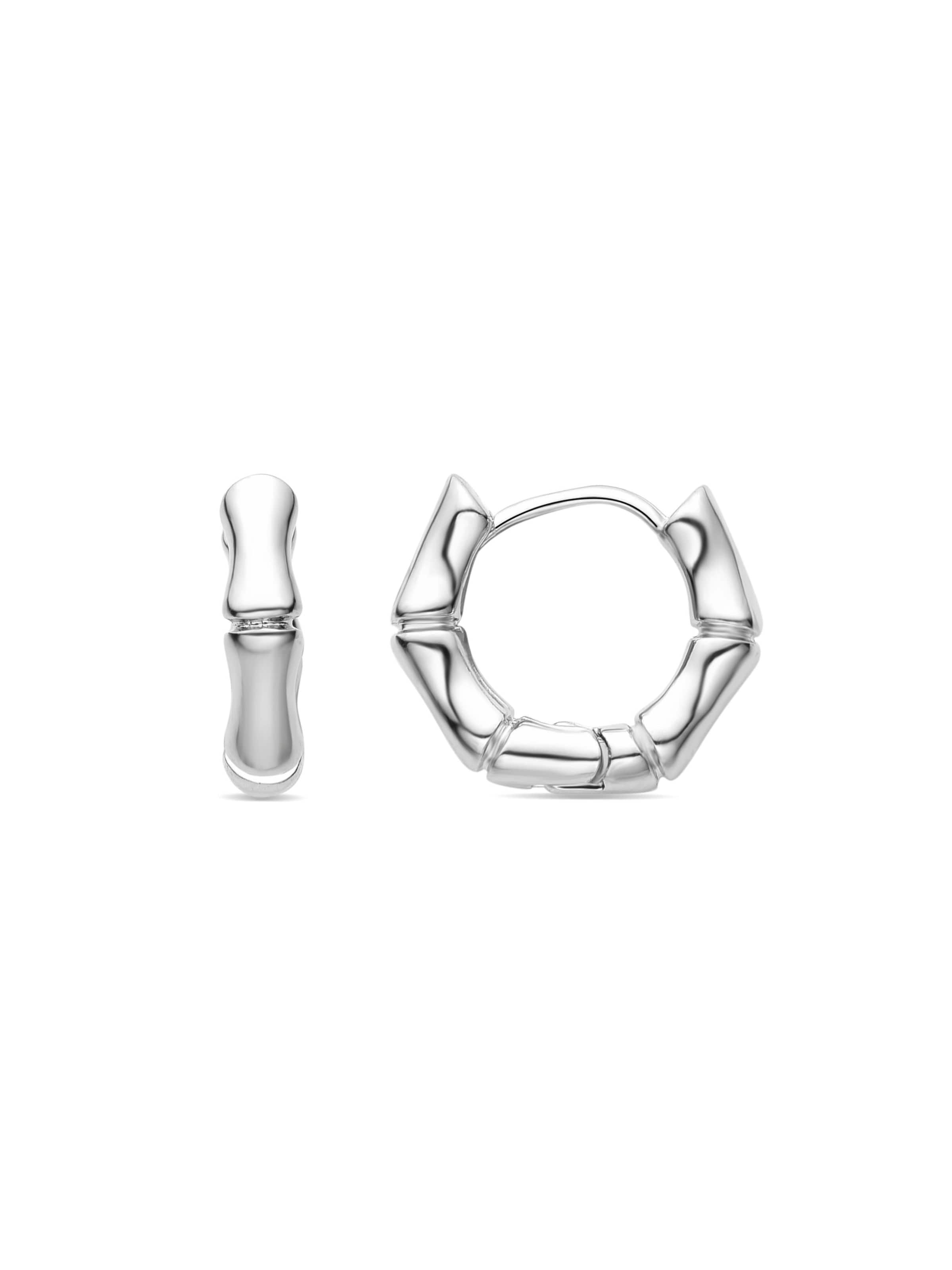 Boucles d'oreilles 'Layen' Luxenter en argent : devant
