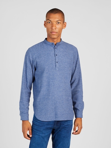 Brava Fabrics - Camisa em azul: frente