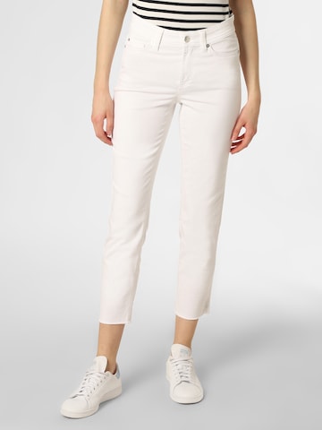 Cambio Slim fit Jeans 'Piper' in White: front