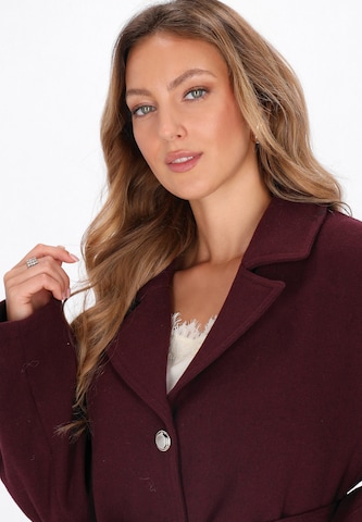 Manteau mi-saison faina en rouge