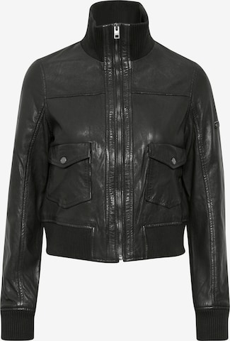 Oxmo Between-Season Jacket in Black: front