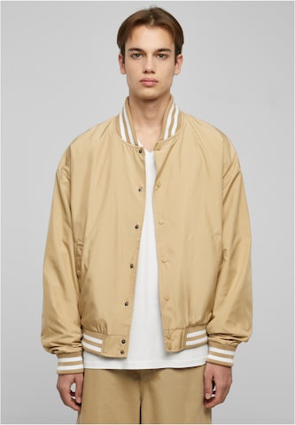 Urban Classics Between-Season Jacket in Beige: front