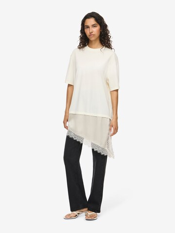 T-shirt Noisy may en beige : devant