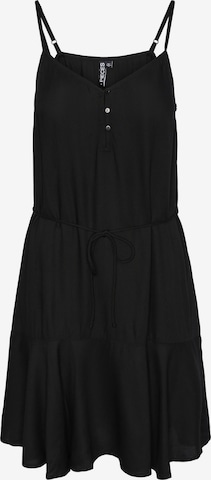 PIECES Summer Dress in Black: front