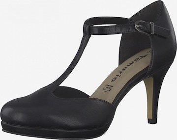 TAMARIS Slingpumps in Zwart: voorkant