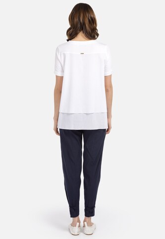 T-shirt oversize HELMIDGE en blanc