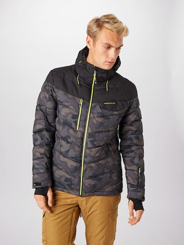 KILLTEC Regular fit Outdoorjas 'Combloux' in Grijs: voorkant