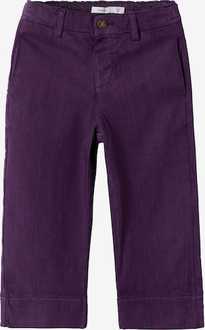 NAME IT Wide leg Pants in Purple: front