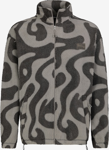 Sublevel Fleecejacke in Grau: Vorderseite