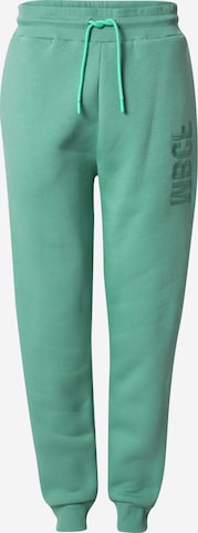 FCBM Zwężany krój Spodnie 'Tino' w kolorze zielony: przód