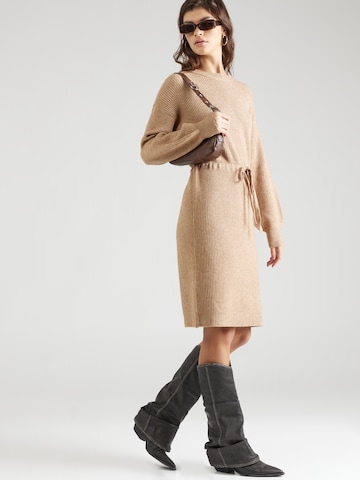 ONLY Knitted dress 'KATIA' in Brown