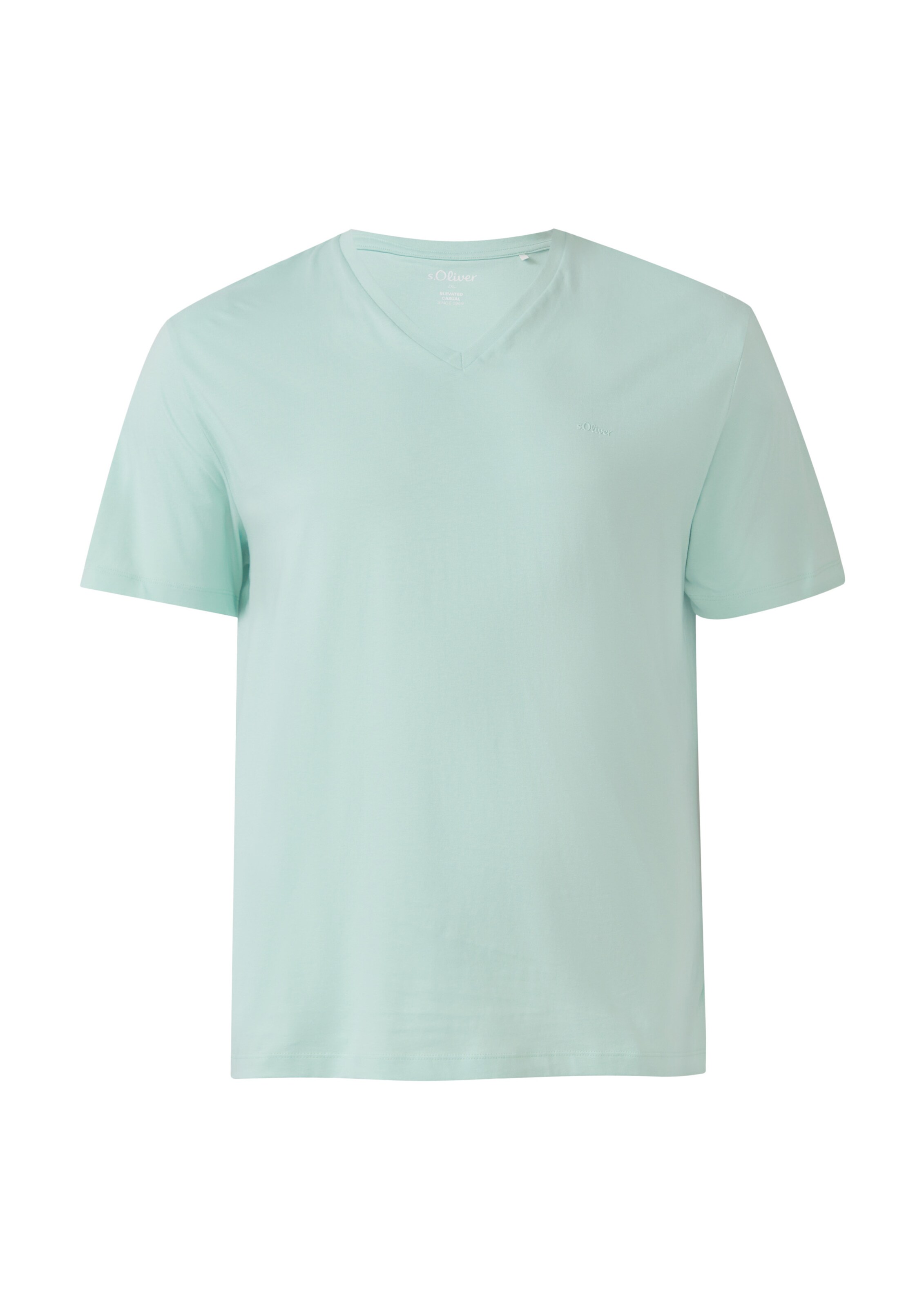 s.Oliver Men Big Sizes T-Shirt in Grün: Vorderseite
