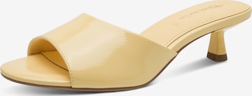 Mule Tamaris en jaune : devant