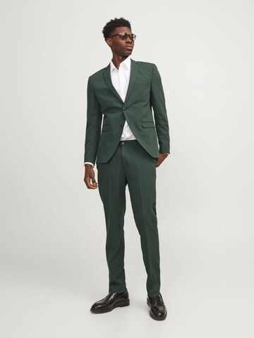 JACK & JONES Slim fit Pleated Pants 'JPRFranco' in Green