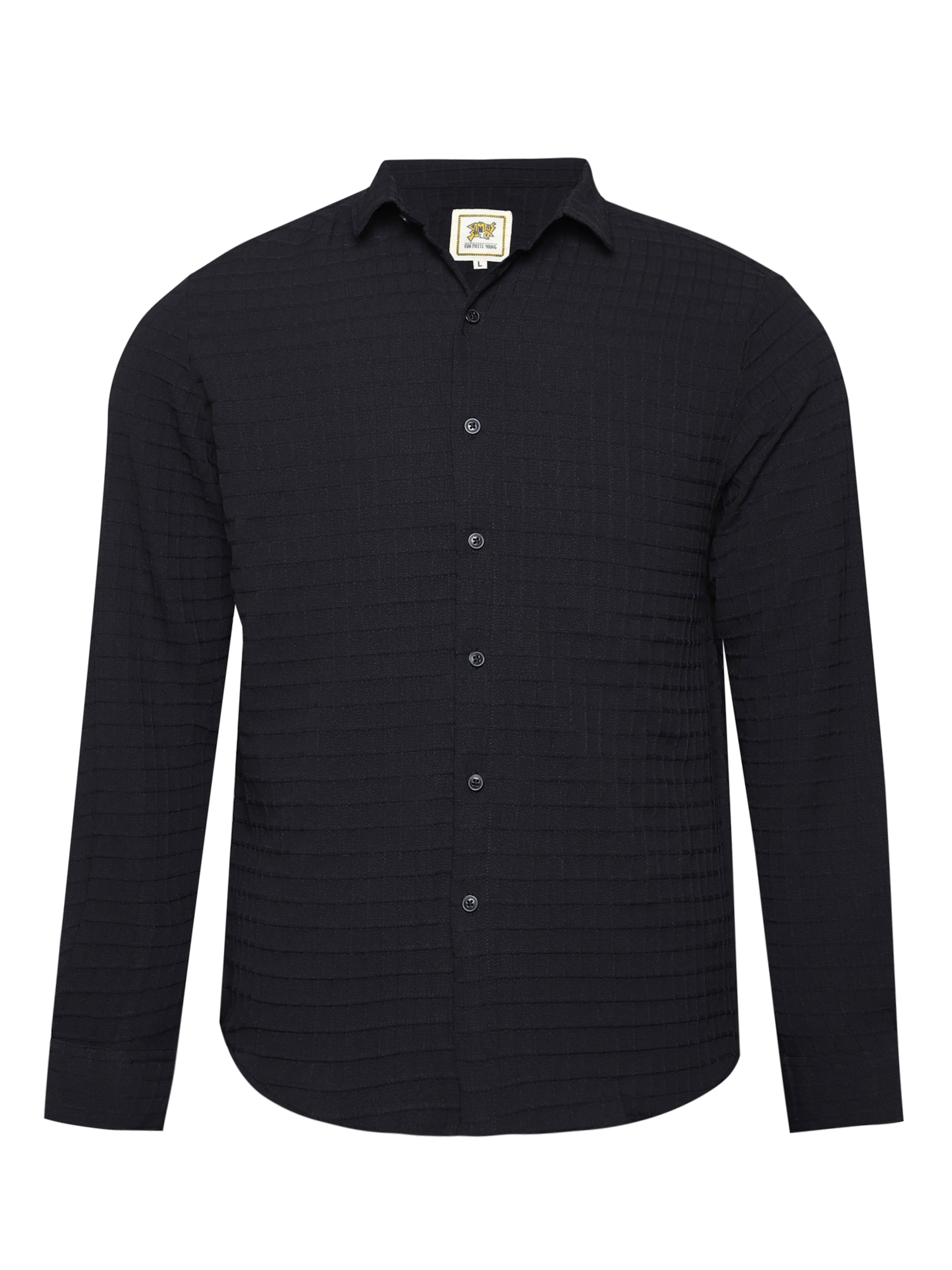 Campus Sutra Comfort Fit Skjorte 'Sunny' i sort: forside