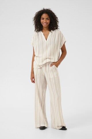 Loosefit Pantalon Kaffe en blanc