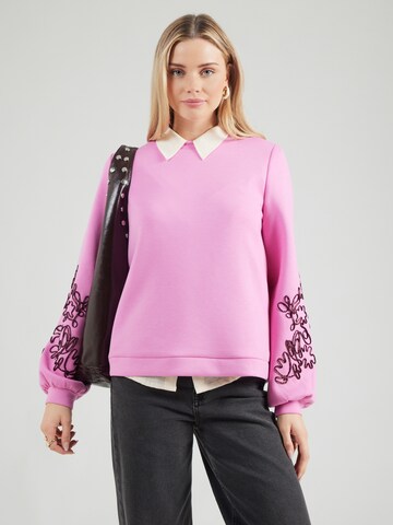 VILA Sweatshirt 'VISIFFI' in Purple: front